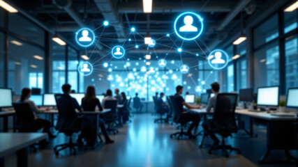 Innovative Digital Networking and Collaboration in Modern Office