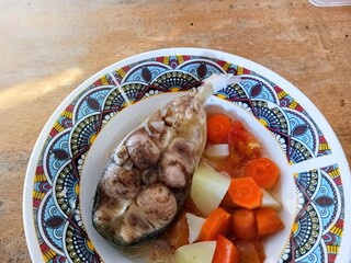 catfish soup, delicious vegetable soup, simple home cooking