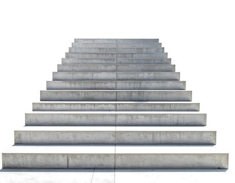 Concrete stairs ascending
