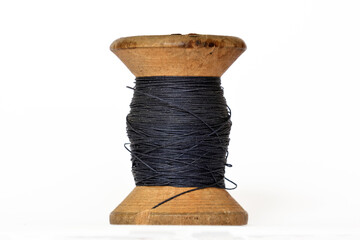 Classic wooden sewing spool handmade craft symbol