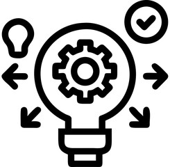 Obraz premium light bulb icon