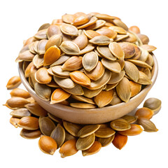 Pumpkin seeds isolated on transparent background PNG