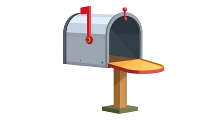 Cartoon mailbox illustration