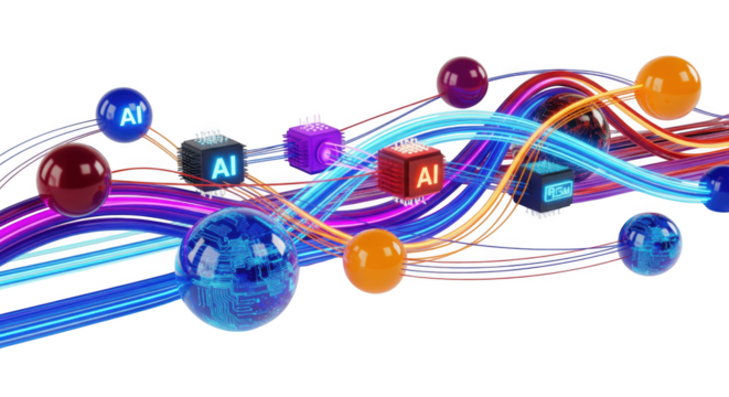 Dynamic Representation of Artificial Intelligence Network with Data Flow Connections