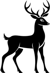 silhouette of deer vector