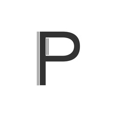 Modern Letter P Logo Design | Stylish Alphabet P Vector Branding
