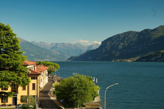 View of Lake Como from the town of Onno.