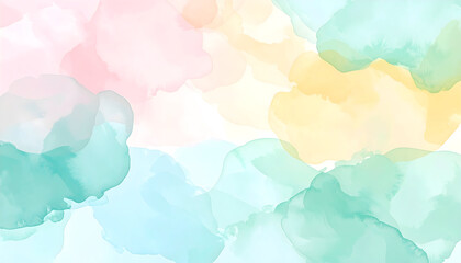 Abstract pastel watercolor texture background in soft colors