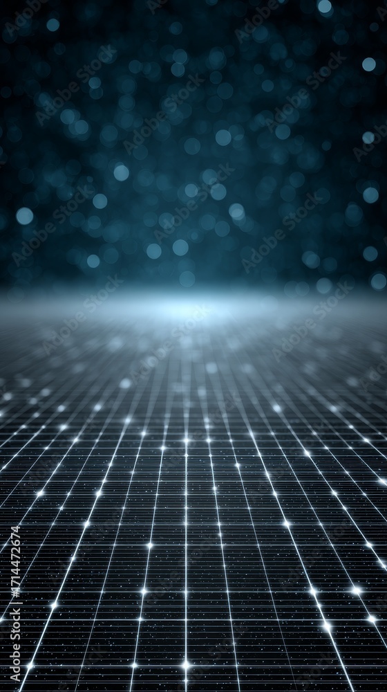 Poster futuristic digital network connection abstract background wired grid glowing environment gigapixel p