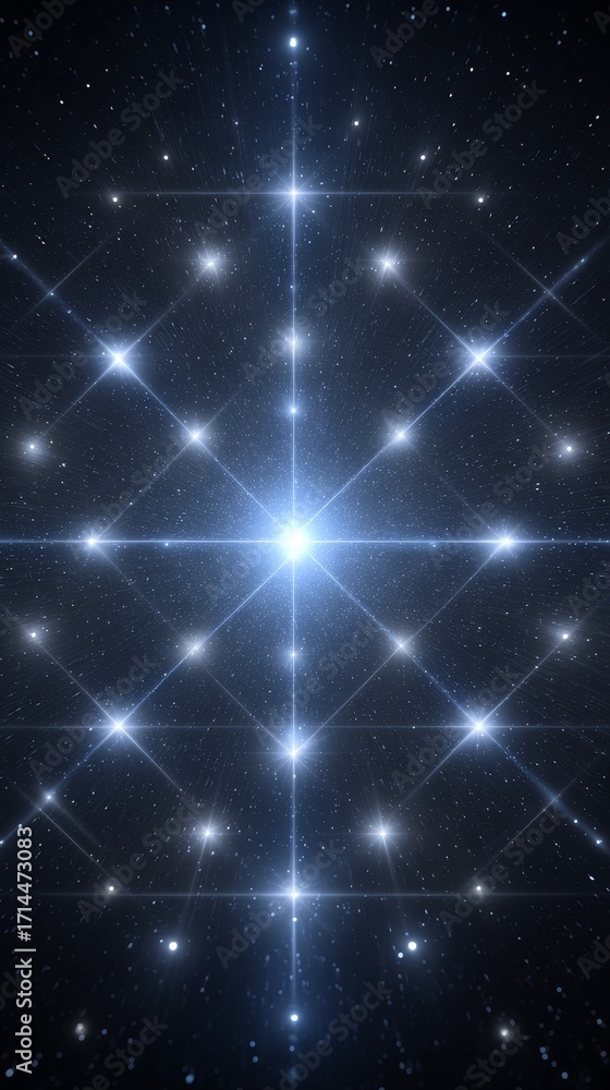 Aufkleber futuristic digital network glow abstract background cosmic environment illuminating cybernetic conne