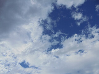blue sky with clouds