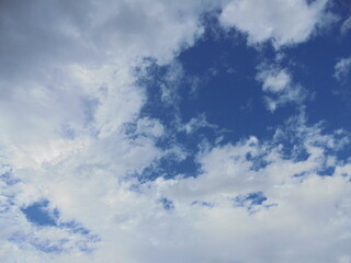 blue sky with clouds