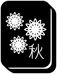 mahjong illustration game silhouette chinese logo traditional icon board outline tiles entertainment luck leisure dice culture asian fun gamble shape kids vector graphic background