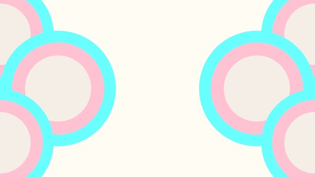 Geometric pastel circles background