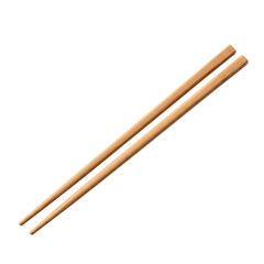 Wooden chopsticks on a black background