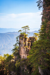 Avatar mountains in Zhangjiajie, China. Natural landmark and popular travel destination