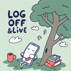 hand drawn vector illustration of a tree