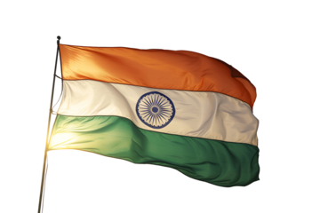 flag of india isolated
