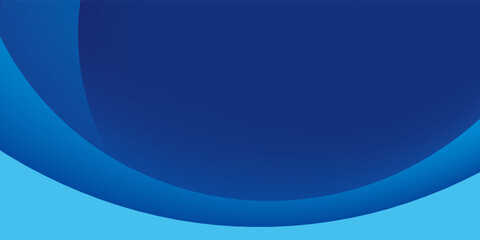 Fototapeta premium Abstract blue geometric gradient background with overlapping curved shapes and smooth layers. Perfect for digital design, wallpapers, presentations, banners, posters, and modern creative projects.
