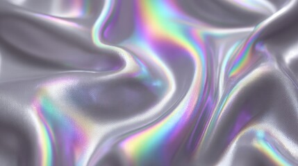 Digital abstract background with glowing network connections modern ai display glassy textures iridescent effects