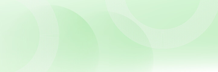 Minimalist soft Abstract Background in Gradient green and white Tones with Circles. Circle effect style geometric, abstract background. modern trendy design,illustration,creative,web