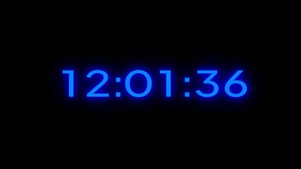 Counting timer clock animation. 36 hours timer animation.