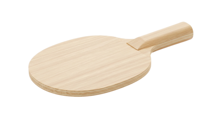 Table tennis Crafted with passion a light wooden ping pong paddle ready for sharp serves and rallies on a black isolated