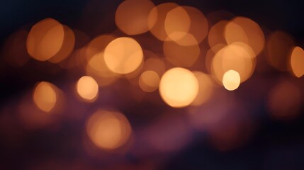 Obraz premium Softly glowing bokeh lights create a warm and inviting atmosphere, perfect for festive occasions.
