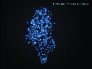 abstract digital networking connectivity vector map design	