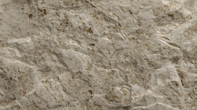 Close-up view of a rough, textured, light-colored rock surface with visible grains and imperfections.