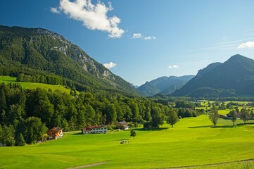 alpine landscape near Ruhpolding in Bavaria