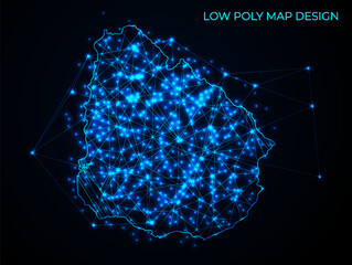 abstract digital networking connectivity vector map design	