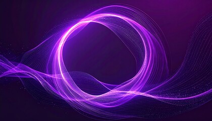 Abstract purple glowing circle background