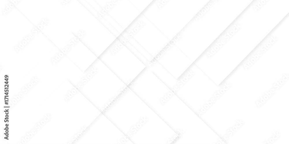 Poster abstract white background design with layers of textured white transparent material in triangle and 