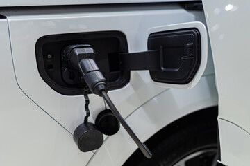 Electric car charger, future car, electric power, clean energy
