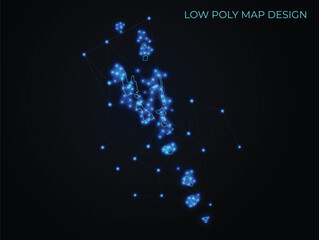 abstract digital networking connectivity vector map design	