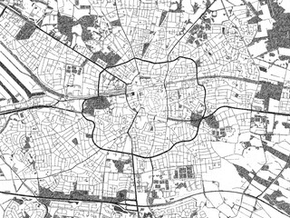 Illustrated City Map Enschede Netherlands