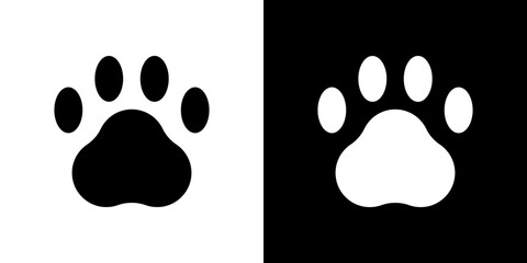 Paw icon vector illustration - high quality black style vector icons