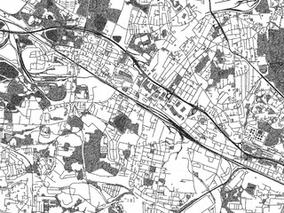 Naklejka premium Poster-style sketch map of Swietochlowice, Poland, designed in artistic monochrome.