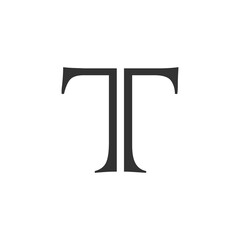Modern Letter T Logo Design | Stylish Alphabet T Vector Branding
