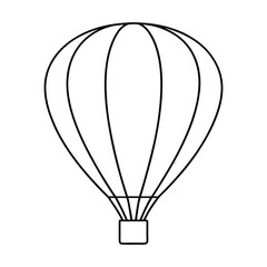 Obraz premium Hot air balloon Svg