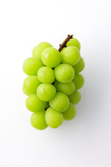シャインマスカット 白背景　Shine Muscat on White Background