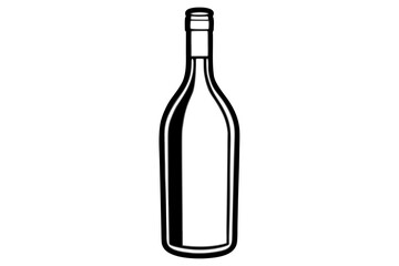 wine bottle vector illustration