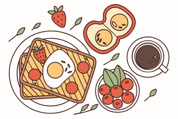 vector illustration of an apple