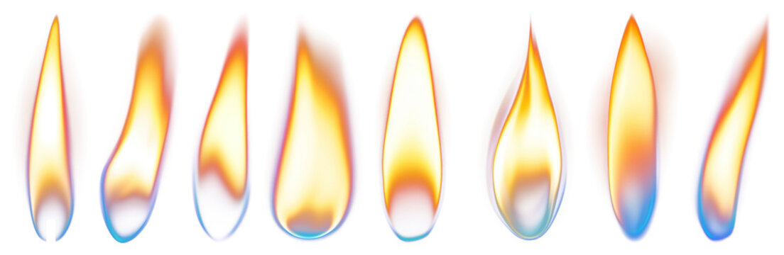 PNG Vibrant flames illuminate darkness, element set on transparent background