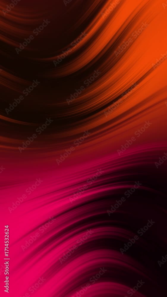 Poster vibrant orange and magenta abstract liquid gradient backgrounds with dynamic fluid motion. modern di