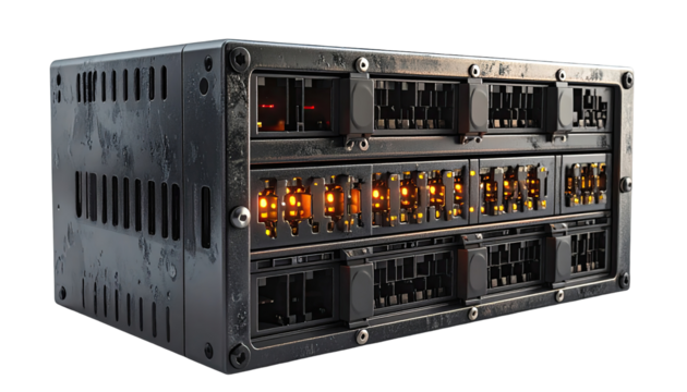 Futuristic server rack