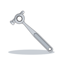 Tool maker hammer vector illustration designed for precision metalwork, striking, shaping, and workshop use, perfect for machinists, engineers, and professionals in detailed craftsmanship.