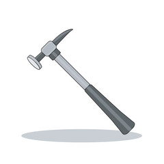 Mechanics hammer vector illustration with flat head and peen, perfect for automotive repair, metalwork, shaping, striking, and workshop projects, designed for precision and durability.