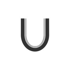 Modern Letter U Logo Design | Stylish Alphabet U Vector Branding
